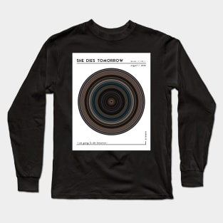 minimal_She Dies Tomorrow Circular Barcode Movie Long Sleeve T-Shirt